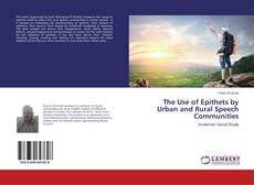 Capa do livro de The Use of Epithets by Urban and Rural Speech Communities 