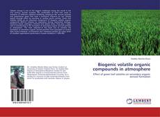 Portada del libro de Biogenic volatile organic compounds in atmosphere