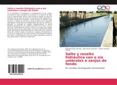 Bookcover of Salto y resalto hidráulico con o sin umbrales o zanjas de fondo