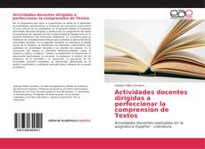 Capa do livro de Actividades docentes dirigidas a perfeccionar la comprensión de Textos 