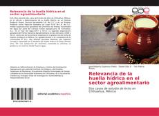 Buchcover von Relevancia de la huella hídrica en el sector agroalimentario