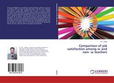 Comparison of job satisfaction among sc and non- sc teachers kitap kapağı