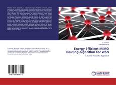 Buchcover von Energy Efficient MIMO Routing Algorithm for WSN