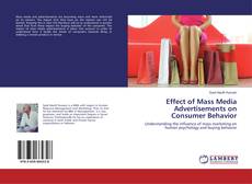 Portada del libro de Effect of Mass Media Advertisements on Consumer Behavior