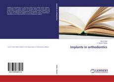 Buchcover von Implants in orthodontics