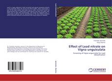 Effect of Lead nitrate on Vigna unguiculata kitap kapağı