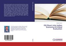 Copertina di FDI Flow's into Indian Economy-A Critical Evaluation