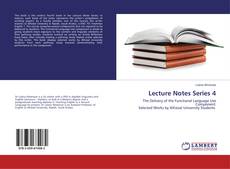 Bookcover of Lecture Notes Series 4