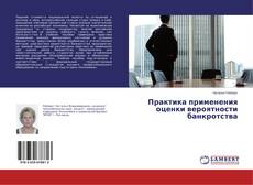 Portada del libro de Практика применения оценки вероятности банкротства