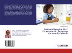 Portada del libro de Factors Influencing Girls' Performance in Tanzanian Community Schools