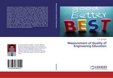 Couverture de Measurement of Quality of Engineering Education