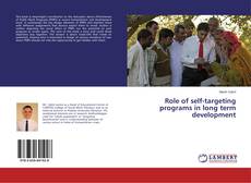 Copertina di Role of self-targeting programs in long term development