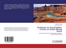 Buchcover von Challenges to Sustainability: A focus on Indian Mining Sector