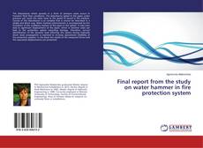 Buchcover von Final report from the study on water hammer in fire protection system