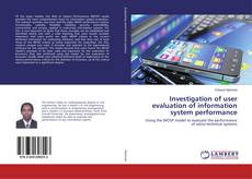Couverture de Investigation of user evaluation of information system performance