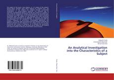 Buchcover von An Analytical Investigation into the Characteristics of a Subject