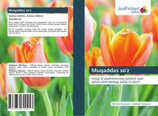 Portada del libro de Muqaddas so'z