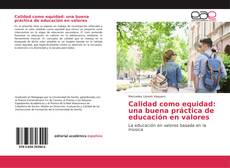 Calidad como equidad: una buena práctica de educación en valores kitap kapağı