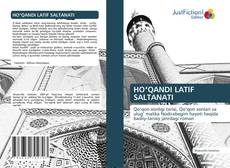 Copertina di HOʻQANDI LATIF SALTANATI