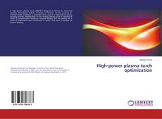 Buchcover von High-power plasma torch optimization