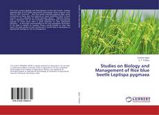 Couverture de Studies on Biology and Management of Rice blue beetle Leptispa pygmaea