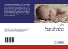Copertina di Reasons of low birth registration in Sudan