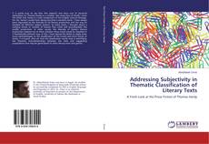 Couverture de Addressing Subjectivity in Thematic Classification of Literary Texts
