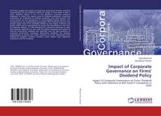 Capa do livro de Impact of Corporate Governance on Firms' Dividend Policy 
