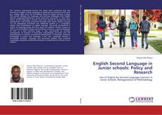 Couverture de English Second Language in Junior schools: Policy and Research