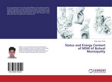 Borítókép a  Status and Energy Content of MSW of Butwal Municipality - hoz
