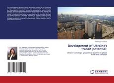 Portada del libro de Development of Ukraine's transit potential: