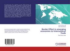 Buchcover von Border Effect in emerging economies to International Trade