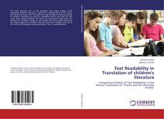 Copertina di Text Readability in Translation of children's literature