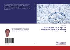Buchcover von On Transitive p-Groups of Degree at Most p to power 3