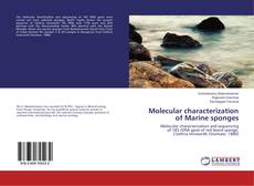 Couverture de Molecular characterization of Marine sponges