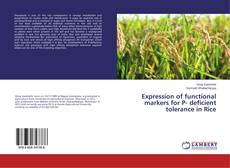 Copertina di Expression of functional markers for P- deficient tolerance in Rice