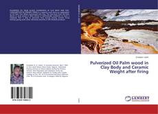 Buchcover von Pulverized Oil Palm wood in Clay Body and Ceramic Weight after firing