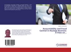 Copertina di Accountability and Fraud Control in Haulage Business: A View on...