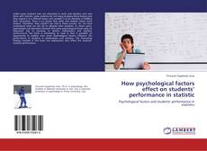 Copertina di How psychological factors effect on students’ performance in statistic