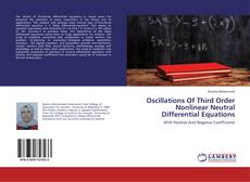 Buchcover von Oscillations Of Third Order Nonlinear Neutral Differential Equations