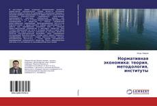 Buchcover von Нормативная экономика: теория, методология, институты