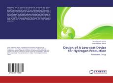 Buchcover von Design of A Low-cost Device for Hydrogen Production