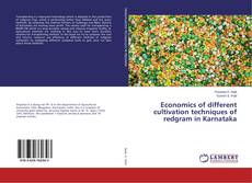 Buchcover von Economics of different cultivation techniques of redgram in Karnataka