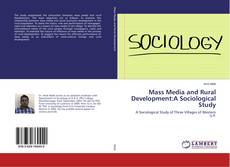 Buchcover von Mass Media and Rural Development:A Sociological Study