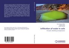 Buchcover von Infiltration of water in soils