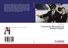 Buchcover von A Syntactic Description of Aviation English