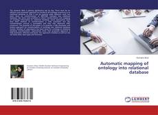 Copertina di Automatic mapping of ontology into relational database