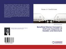Buchcover von Beneficial Owner Concept in Civil Law Countries of Sweden and Denmark