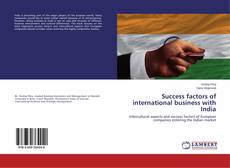 Buchcover von Success factors of international business with India