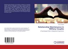 Buchcover von Relationship Maintenance in Military Couples